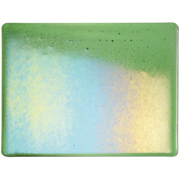 Bullseye 1107-0031 (25x25), Light Green, IRID Rainbow