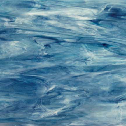 6033-83CC (30*30) Clear, white, navy aqua Pearl Opal