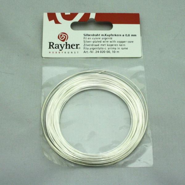 Hõbetatud traat 0,6mm
