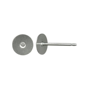 Kõrvarõnga alused, 6mm Hõbe
