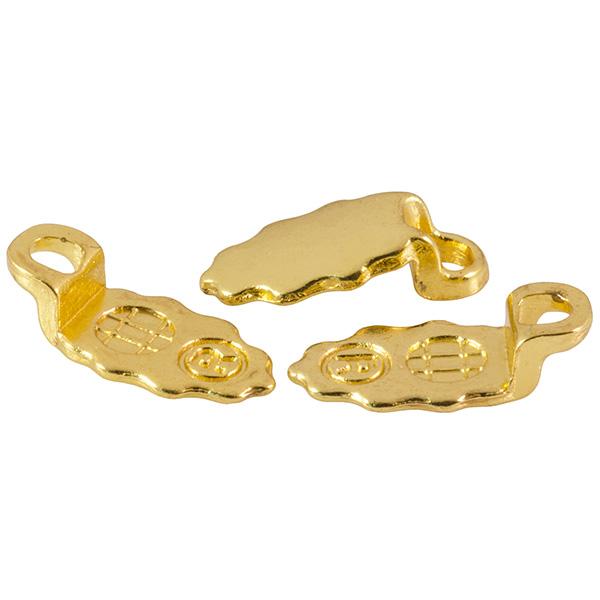 Kõrvarõnga alused rippuvatele konksudele, Kuldne