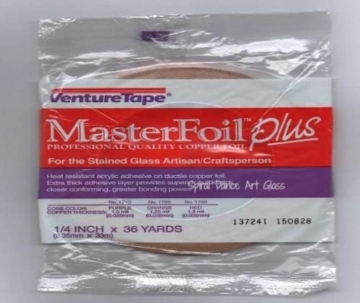 Vaskfooliumteip 6.35mm, punane