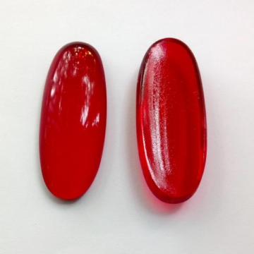 Klaas juveel, Punane 4,5*1,5CM