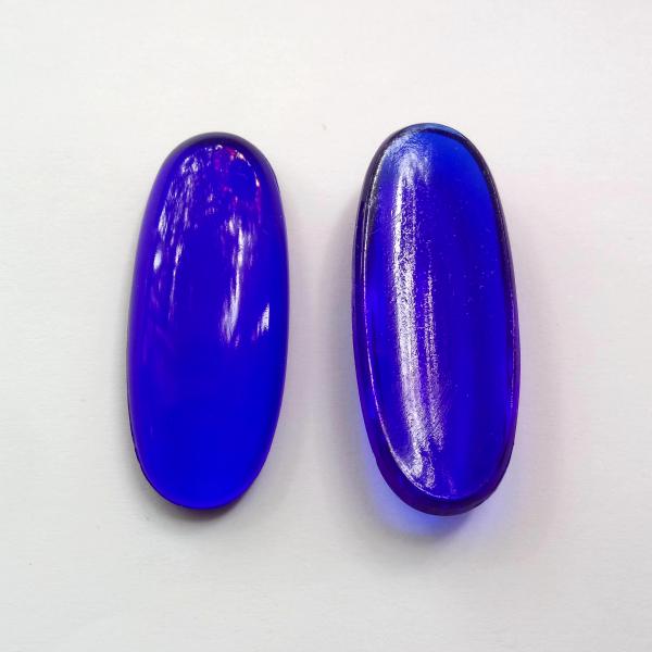 Klaas juveel, sinine 4,5*1,5CM