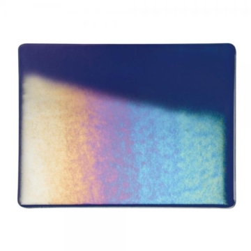 Bullseye 1118-0031 (25x25), Midnight Blue, Irid Rainbow