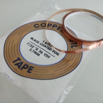 Vaskfooliumteip 5,7mm, must