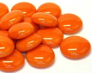 Klaashelmes Opaak Orange, 20mm