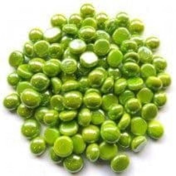 Klaashelmes mini, opaakne kiivi 10mm, lüstriga