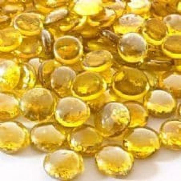 Klaashelmes lüstriga kollane läbipaistev, 20mm