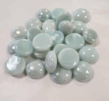 Klaashelmes lüstriga helesinine opaakne, 20mm