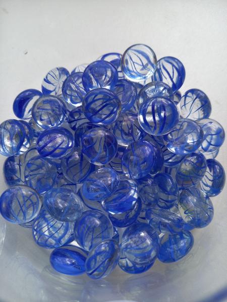 Klaashelmes, kirgas-sinine triip, 15mm