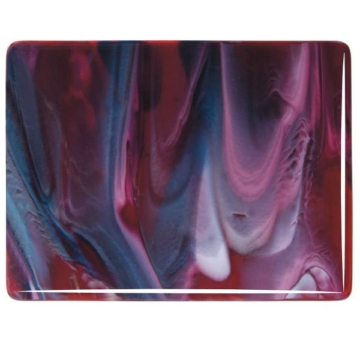 Bullseye 3346-0030 (25*25), Cranberry Pink, Azure Blue, White