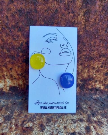 Kõrvarõngad Sini-Kollane