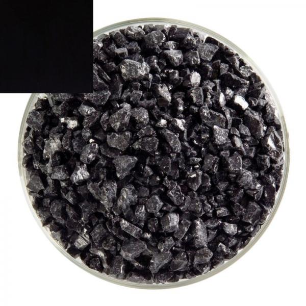 Bullseye Frit 0100-0003, COARSE, Black Opal, 455G