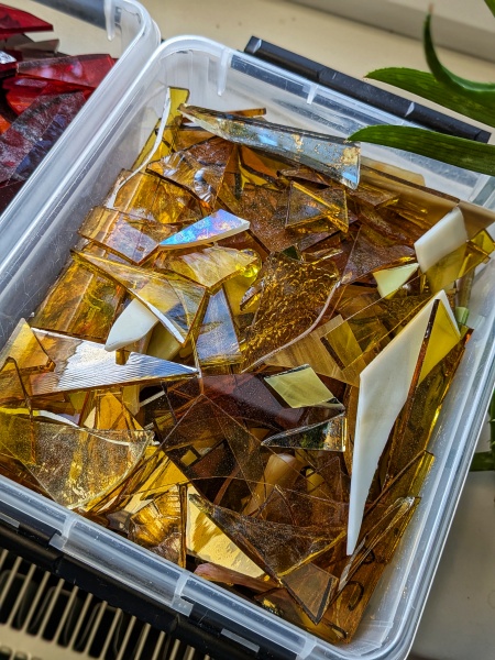 Mosaiik, klaasikillud Kollane 2,5kg