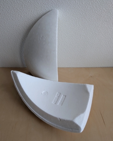 Tiffany lambi ülesehitus vormid 2tk, Neutral, 40cm