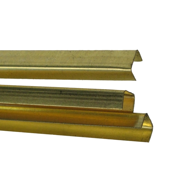 Plekkliist messing, 4mm kuldne