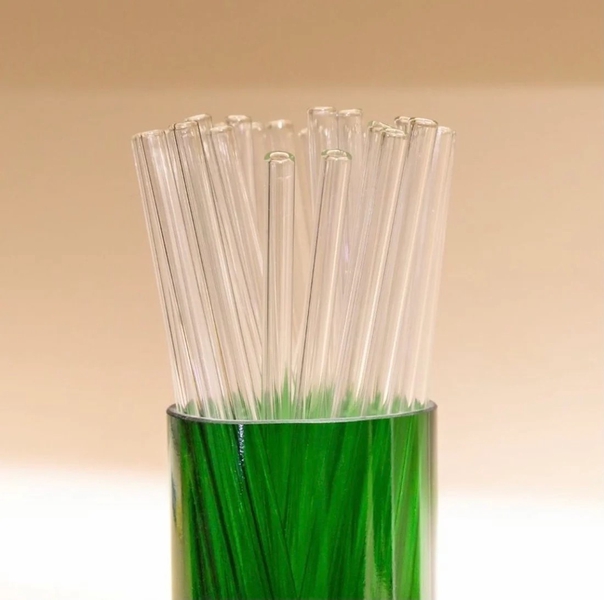 Klaasist Joogikõrs 5tk, 20cm