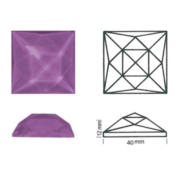 Ruur Fassett,  Hele lilla, 40x40mm