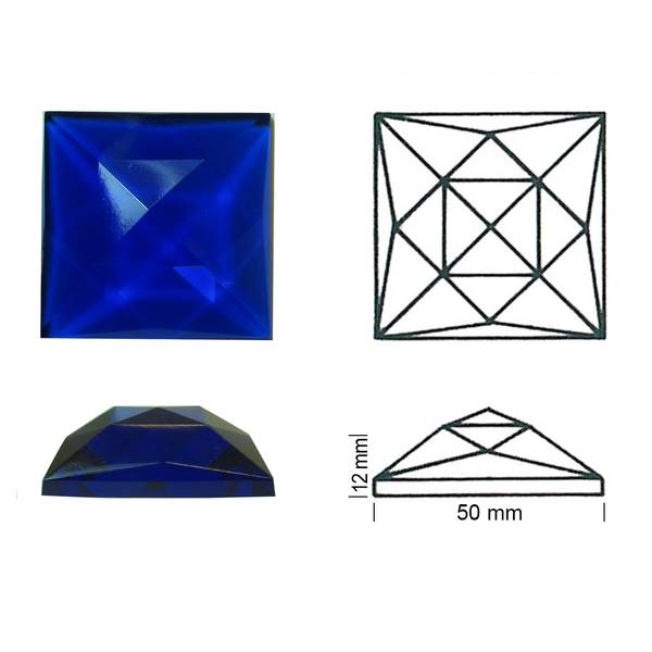 Ruut Fassett, Sinine, 50x50mm