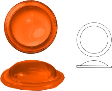 Bulleyes Fassett, Orange, 40mm