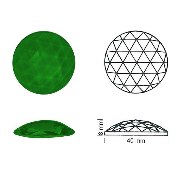 Juveel Fassett, Roheline, 40mm