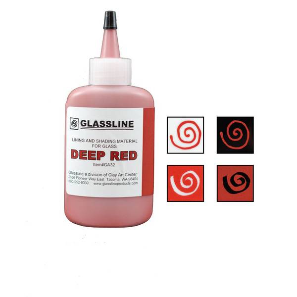 Glassline klaasivärv, Deep Red