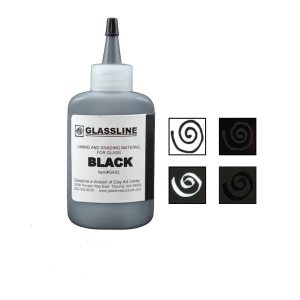 Glassline klaasivärv, Black